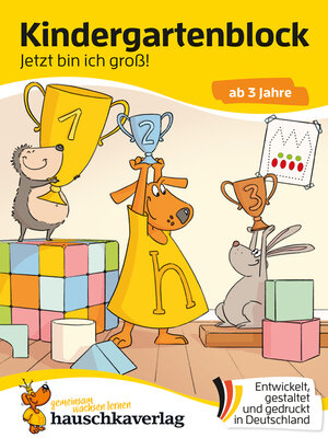 cover image of Kindergartenblock ab 3 Jahre--Jetzt bin ich groß!